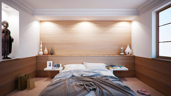 Ein Schlafzimmer kann in einen "Save Haven" oder Panikraum ausgebaut werden